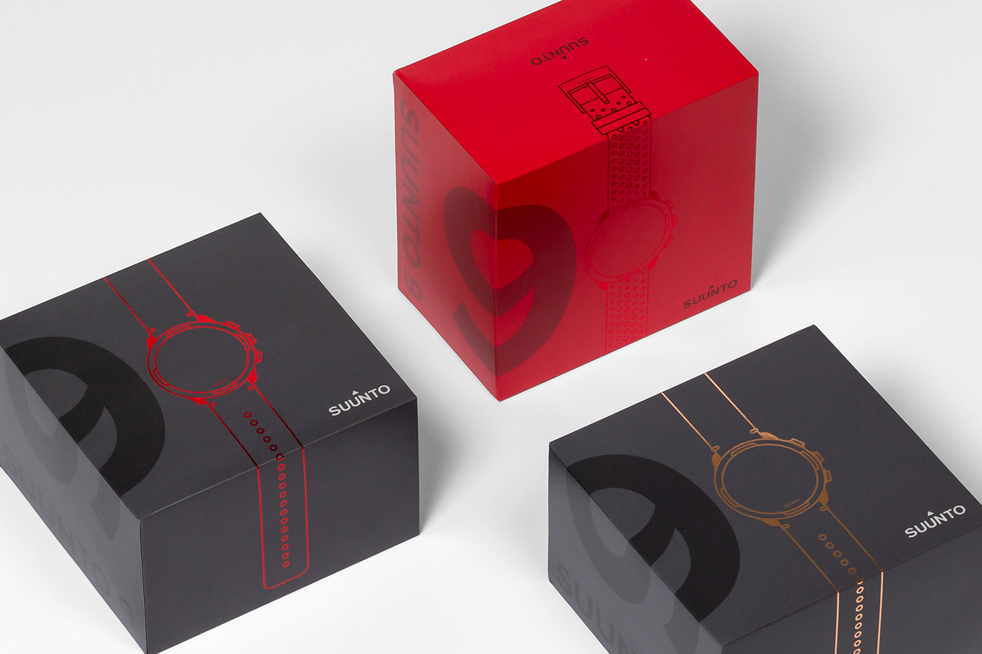 Suunto gift box packaging design